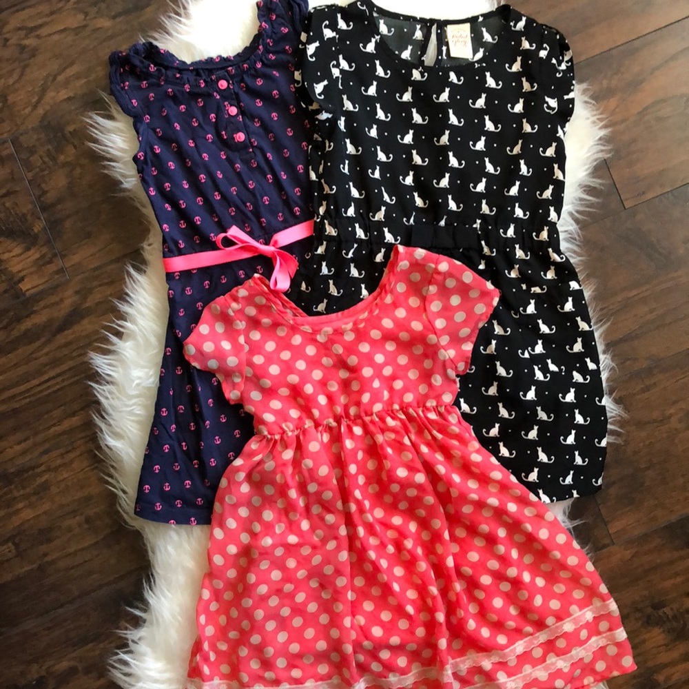 Set of 3 Girls’ Dresses